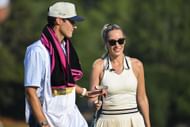 Paige Spiranac on the 15th hole green during the 2024 Creator Classic (Image Source: Getty)